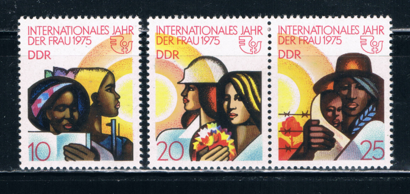 Germany DDR 1620-22 MLH Set Black Women 1975 (G0071)