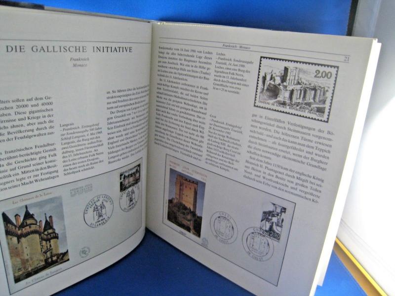 PHILATELIC BOOK - SCHONE BURGEN IN EUROPA - GERMAN HARDCOVER - 185 PAGES