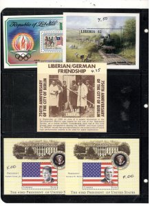 LIBERIA SOUV SHEET COLLECTION ALL MINT