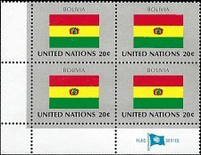 UN NEW YORK   #352 MNH BLOCK OF 4 (1)