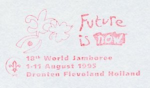 Meter top cut Netherlands 1995 ( FM 14818 ) 18th World Jamboree Dronten Flevolan