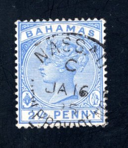 Bahamas #28b   VF, Used,  CV $9.50 ..... 0420482