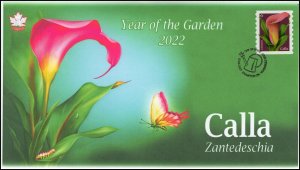 CA22-004, 2022, Calla, First Day of Issue, Pictorial Postmark, Pink, Year of the