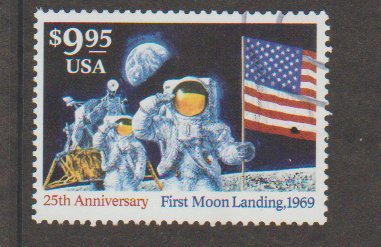 2842 Express Mail $9.95 1994 25th Anniversary Moon Landing Used