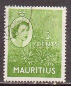 Mauritius   #252  used  (1954)  c.v. $0.25
