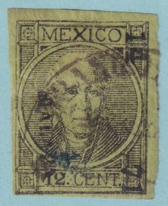 MEXICO 47a  USED - PERIOD AFTER 12 -NO FAULTS VERY FINE! - NVS