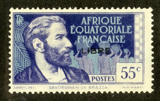 FRENCH EQUATORIAL AFRICA 100 MH SCV $16.00 BIN $7.00 PERSON