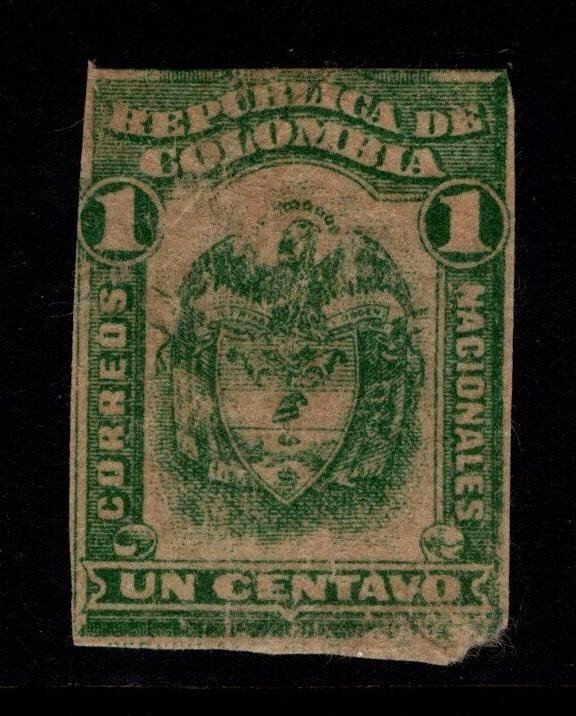 Colombia 191x 1c Imperf / Temprano Unlisted - S40173