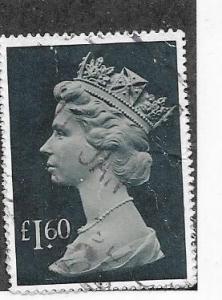 GB #MH174  £1.60 Machin Queen Elizabeth   (U) CV $8.00