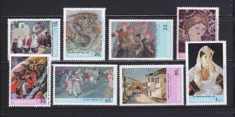 Albania 1062-1069 Set MNH Art, Paintings (A)