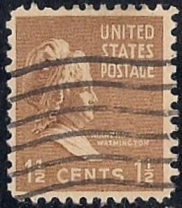 805 1 1/2 cent Martha Washington Stamp used VF