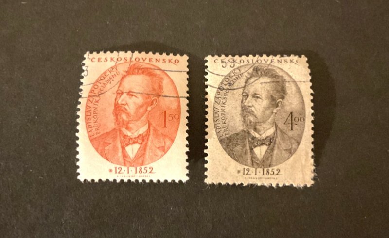 Stamps Czechoslovakia Scott #493-4 used