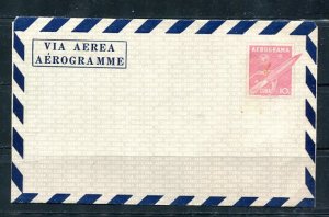 Cuba Airmail Cover 1957 Unused AEROGRAMA 10607