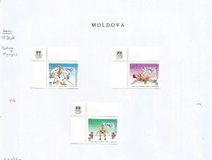 MOLDOVA - 2000 - Sydney Olympics - Perf 3v Set - M L H