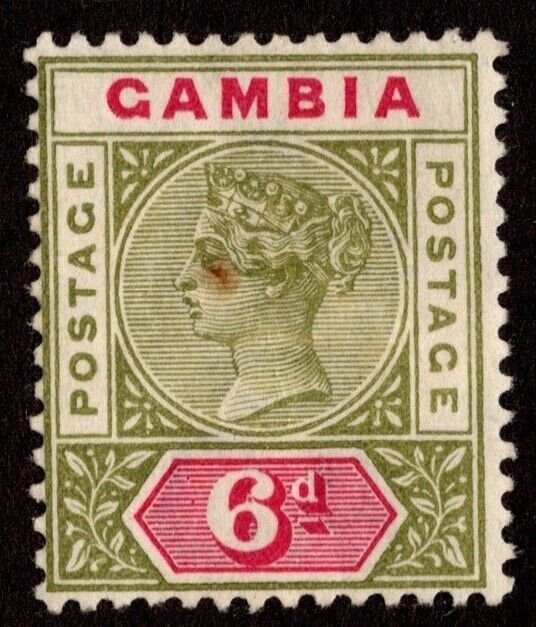 *KAPPYSSTAMPS GAMBIA SCOTT 26 MH CV $15 F447