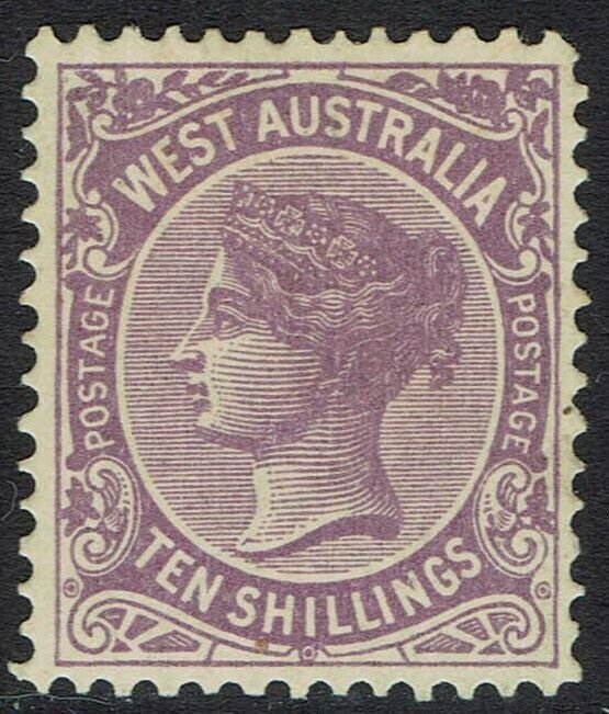 WESTERN AUSTRALIA 1902 QV 10/-