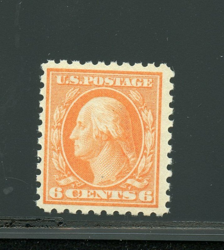 UNITED STATES SCOTT#468 6c WASHINGTON F/VF MINT NEVER HINGED 