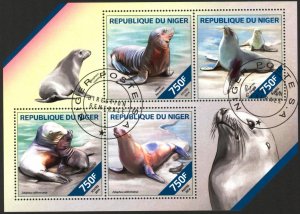 Niger 2014 Seals Sheet Used / CTO