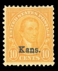 United States, 1910-30 #668 Cat$22.50, 1929 10c orange yellow, hinged