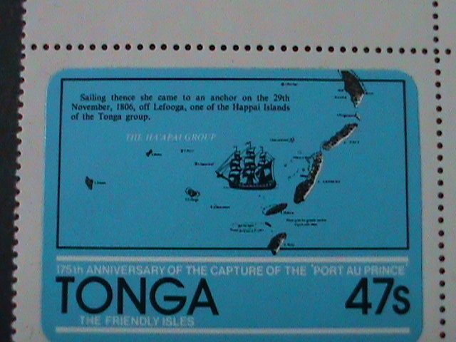 ​TONGA-1981-SC#499-500-175TH ANNIV: CAPTURE OF PORTAU PRINCE-MNH- PAIR-VF