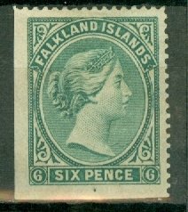 JA: Falkland Islands 3 mint CV $125