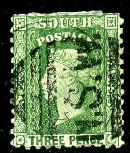 New South Wales, Scott #63f, Used