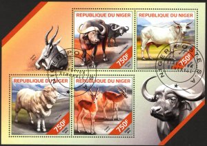 Niger 2014 Antelopes Sheet Used / CTO