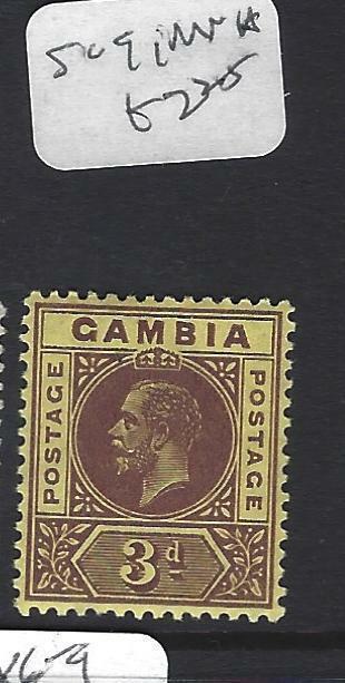 GAMBIA  (P1801B)  KGV  3 D SG 91     MNH