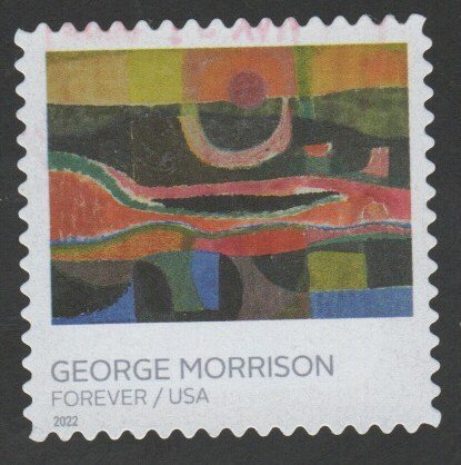 SC# 5688 - (58c) - George Morrison Landscape - 1 of 5 - Used Single Off Paper