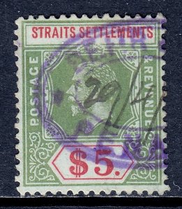 Straits Settlements - Scott #171 - Used - Revenue cancel