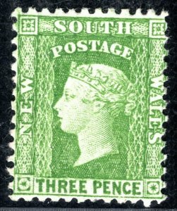Australia States NSW QV Stamp SG.211e 3d Perf 11x12 (1902) Mint c£130+ BLBLUE140
