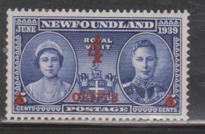 NEWFOUNDLAND Scott # 251 Mint Never Hinged - Royal Visit Overprint Error CENT8