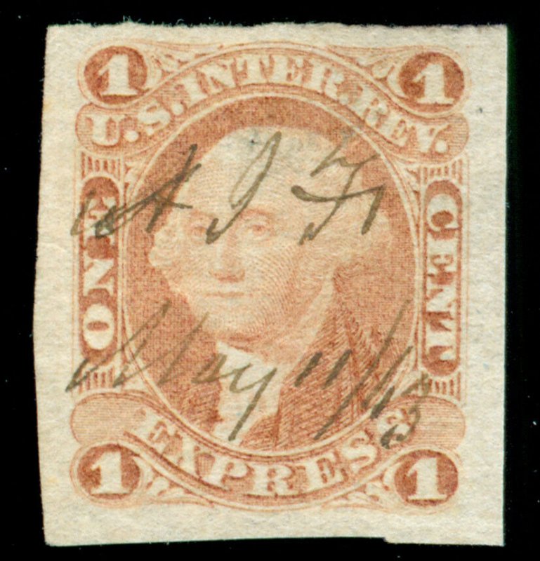 MOMEN: US STAMPS #R1a IMPERF REVENUE USED VF/XF LOT #71220*