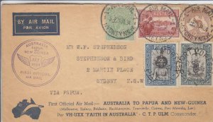 1934, 1st Flt., Sydney, Australia to Port Moresby, Papua, See Remark (36051)