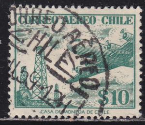 Chile C176 Oil Derricks and Plane 1956