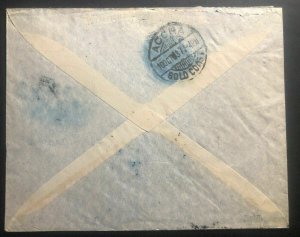 1937 Lagos Nigeria First Opening Flight Cover FFC To Accra Gold Coast