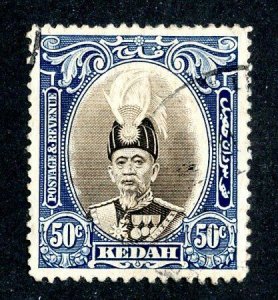 1937 Kedah  Sc# 51 used cv $5.50 ( 8023 BCXX )