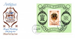 Antigua, Worldwide First Day Cover, Royalty