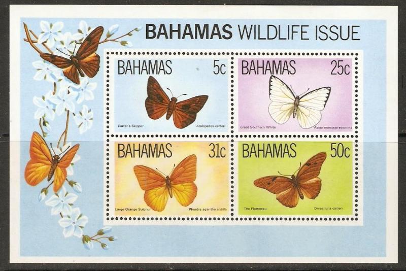 BAHAMAS SGMS657 1983 BUTTERFLIES MNH 