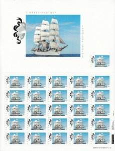 SAILING SHIP-4 = PICTURE POSTAGE Sheet 25+1 w/ ENLARGEMENT Canada 2014 [p73/4]