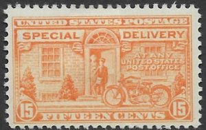 US E-13   1925  15c orange fine mint hinged