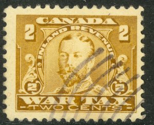 CANADA REVENUES 1915 2c KGV WAR TAX VDM. FWT8 VFU