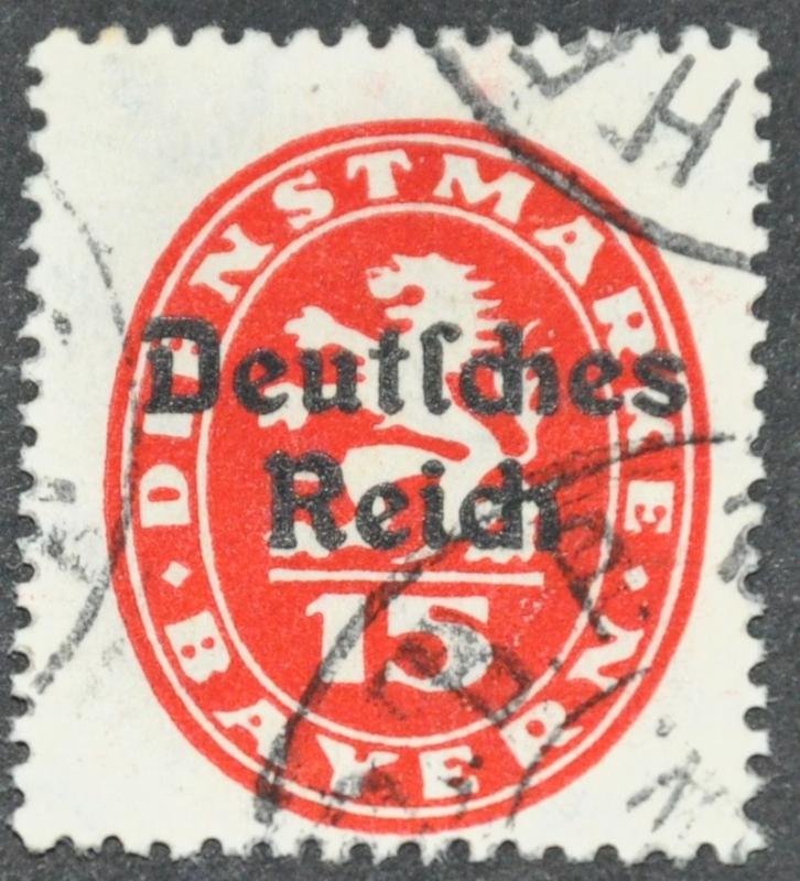 DYNAMITE Stamps: Bavaria Scott #O54 - USED
