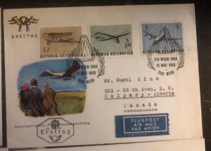 1968 Vienna Austria 5 First Day Cover FDC International Airmail Exhibition Lot
