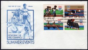 SC#1791-94 15¢ Olympic Games: Artmaster (1979) Unaddressed