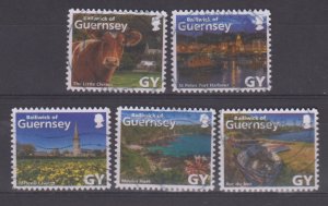 Guernsey 2014 'Bailiwick' (Local rate) Commercial used set 5