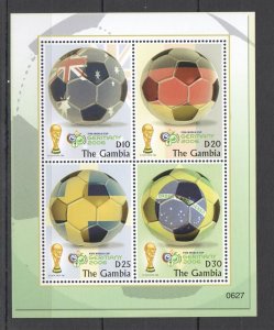 L0125 2006 Gambia Sport Fifa Football World Cup Germany 1Kb Mnh