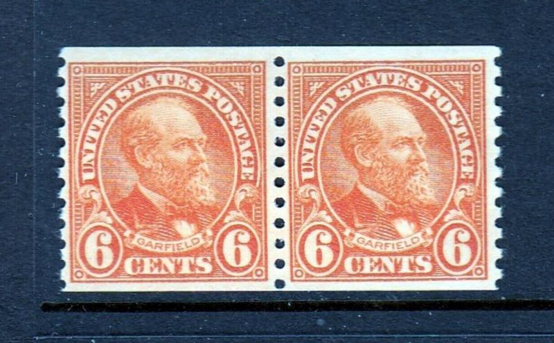 #723 6c Garfield Coil Pair  (Mint NEVER HINGED) and Nice  cv$32.75