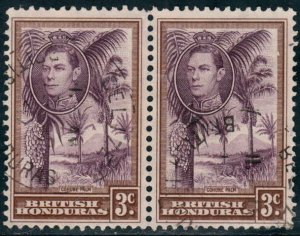 British Honduras  #117  Used horizontal pair CV $2.00