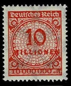 Germany 1923, Sc.#286 MNH, Plate Print with Crack in Rosette.